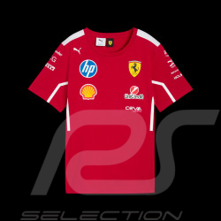 T-shirt Ferrari Pas Cher F1 Team Leclerc / Hamilton Puma Rouge Foncé 701232809-001 - mixte