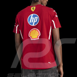 Ferrari T-shirt Low Cost F1 Team Leclerc / Hamilton Puma Dark Red 701232809-001 - unisex