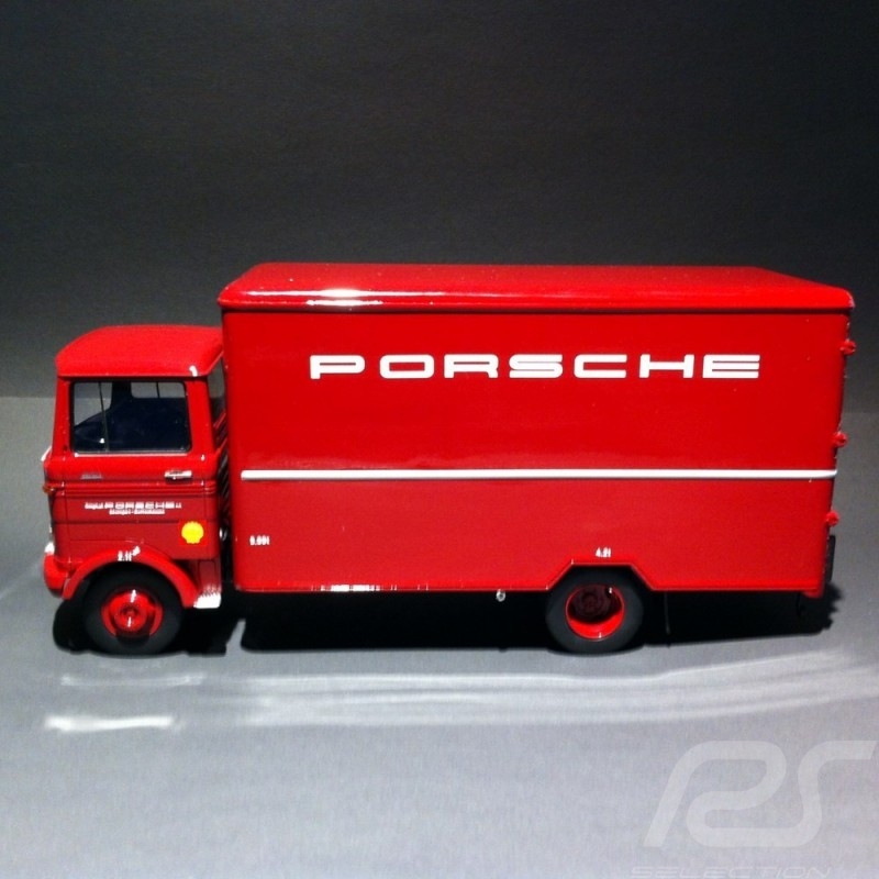 Camion Mercedes - Benz LP608 Porsche rouge 1/18 Premium Classixxs 30040