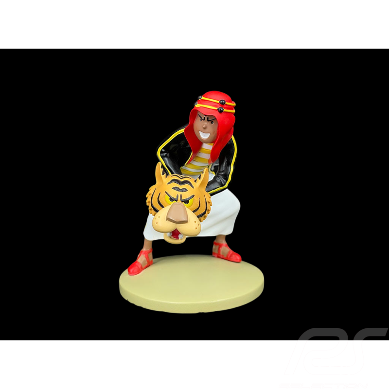 Figurine Tintin - Abdallah et la tête de Tigre - Au Pays de l'Or Noir 12 cm 42250