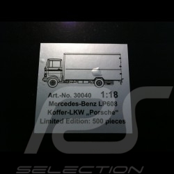 Camion Mercedes - Benz LP608 Porsche rouge 1/18 Premium Classixxs 30040