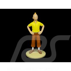 Figurine Tintin - Tintin en polo jaune - Les Cigares du Pharaon 12 cm 42263