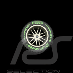 Pirelli Magnet F1 Intermediate-Reifen Grün - Dekomagnet PIRPC0140