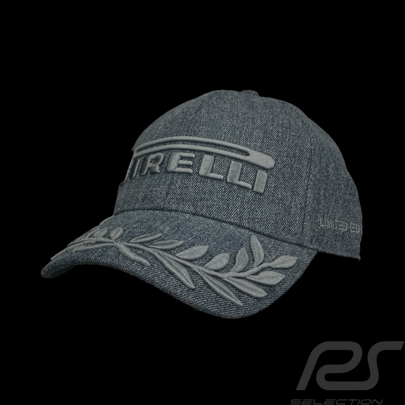 Casquette Pirelli F1 Brodé Premium Bleu Jean PIRPC0154 - mixte