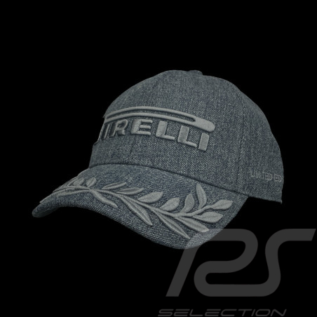 Pirelli Cap F1 Bestickte Premium Denimblau PIRPC0154 - unisex