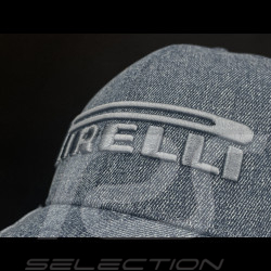 Casquette Pirelli F1 Brodé Premium Bleu Jean PIRPC0154 - mixte