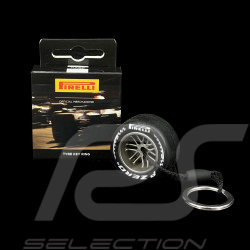 Porte-clés Pirelli F1 Pneu Dur Blanc PIRPC0130