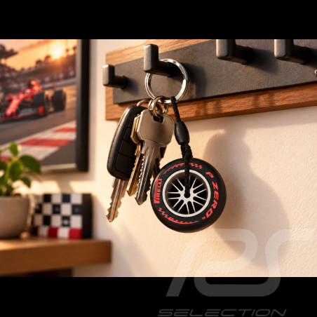 Porte-clés Pirelli F1 Pneu Tendre Rouge PIRPC0131