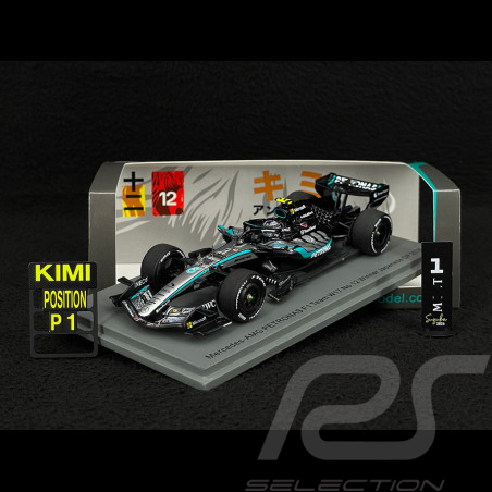 Kimi Antonelli Mercedes-AMG W17 n° 12 Winner Japanese GP 2026 F1 with Pit Board 1/43 Spark S9389