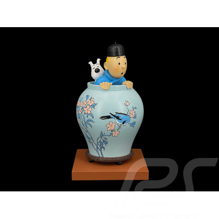 Tintin and Snowy Figurine - The blue Lotus 22,5 cm 46401