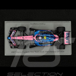 Franco Colapinto Alpine A526 n° 43 10ème GP Chine 2026 F1 avec Pit Board 1/43 Spark S9367