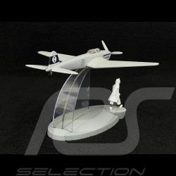 Tim und Struppi Flugzeug - Der Heckenschneide Kampfjet - König Ottokars Zepter 19 cm 29564