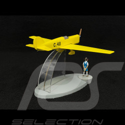 Avion Tintin -  Jo, Zette et Jocko : Le Testament de M. Pump - Prototype C48 Jaune 19 cm 29566