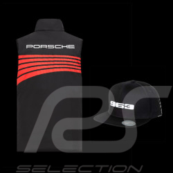 Set of 2 Porsche Sleeveless Jacket Motorsport 963 Penske and Hat Black