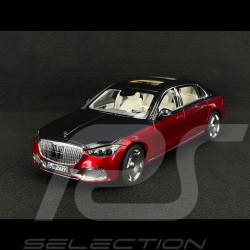Mercedes-Benz Maybach S 680 4Matic 2021 Bleu Nautical / Rouge Patagonia 1/18 Norev 183919