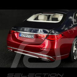 Mercedes-Benz Maybach S 680 4Matic 2021 Bleu Nautical / Rouge Patagonia 1/18 Norev 183919