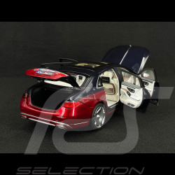 Mercedes-Benz Maybach S 680 4Matic 2021 Nautikblau / Patagonienrot 1/18 Norev 183919