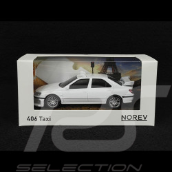 Peugeot 406 Taxi 2 2000 White 1/43 Norev Jet Car 474622