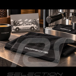 Set de 3 Serviettes Porsche Barista pour Machine à Café Noir WAP05000626BHT