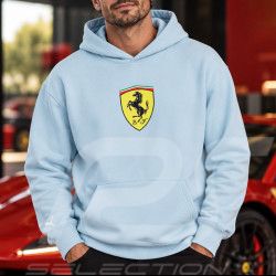 Sweat Ferrari Officiel avec écusson Brodé F1 Team Leclerc / Hamilton Puma Bleu Clair 701231831-001 - mixte