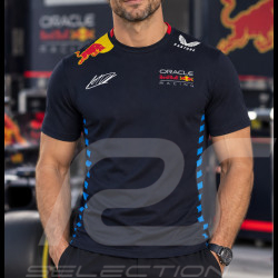 T-shirt Red Bull Racing F1 Team Max Verstappen Signature Bleu Nuit TM5887-190 - Homme