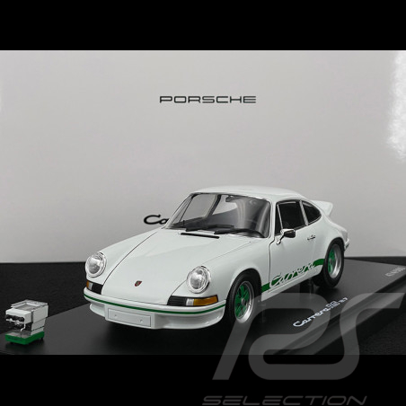 Porsche 911 Carrera RS 2.7 1973 × La Marzocco Grand Prix Weiß / Pythongrün Streifen 1/18 Minichamps WAP021118260RS