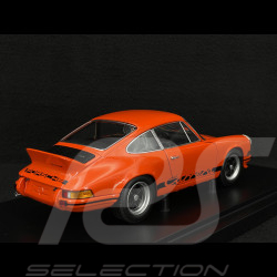 Porsche 911 Carrera RS 2.7 1973 × La Marzocco Tangerine Orange / Black Stripes 1/18 Minichamps WAP021119260RS