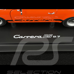 Porsche 911 Carrera RS 2.7 1973 × La Marzocco Orange Tangerine / Bandes Noires 1/18 Minichamps WAP021119260RS