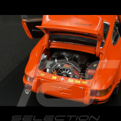 Porsche 911 Carrera RS 2.7 1973 × La Marzocco Orange Tangerine / Bandes Noires 1/18 Minichamps WAP021119260RS