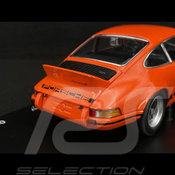 Porsche 911 Carrera RS 2.7 1973 × La Marzocco Tangerine Orange / Black Stripes 1/18 Minichamps WAP021119260RS