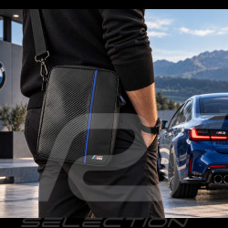 Sacoche BMW Simili Cuir Noir / Bleu BMTB10CAPNBK