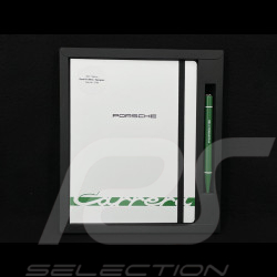 Carnet Porsche 911 Carrera RS 2.7 avec Stylo Blanc Grand Prix / Vert WAP092602260NB