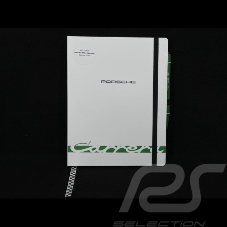 Porsche Notebook 911 Carrera RS 2.7 and Ballpoint White Grand Prix / Green WAP092602260NB