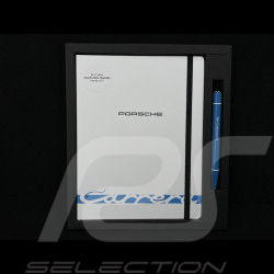 Porsche Notizbuch 911 Carrera RS 2.7 und Kugelschreiber Weiß Grand Prix / Blau WAP092603260NB
