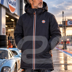 Gulf Jacke Parka mit Kapuze und Fleecefutter Marineblau GU252KS598-100