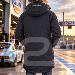 Gulf Jacke Parka mit Kapuze und Fleecefutter Marineblau GU252KS598-100