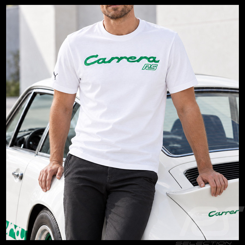 T-shirt Porsche 911 Carrera RS 2.7 Puma Blanc Grand Prix / Vert WAP124RS2 - mixte