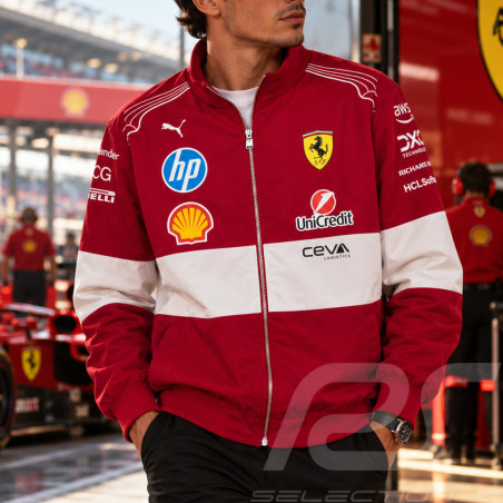 Ferrari Jacket F1 Team Leclerc / Hamilton Puma Dark Red / White 701232815-001 - unisex