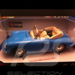 Porsche 356 B Cabriolet 1961 blue 1/18 Burago 12025