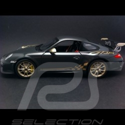 Porsche 997 GT3 RS 2010 grau / gold 1/18 Norev 187569
