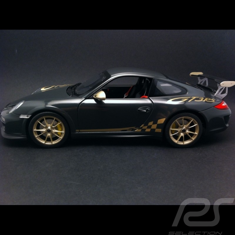 Porsche 997 GT3 RS 2010 grau / gold 1/18 Norev 187569 Porsche 997 GT3 RS 2010 grau / gold 1/18 Norev 187569