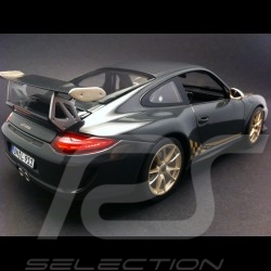 Porsche 997 GT3 RS 2010 grey / gold 1/18 Norev 187569