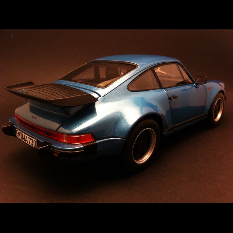 Porsche 911 Turbo 3.3 1977 blue 1/18 Norev 187539