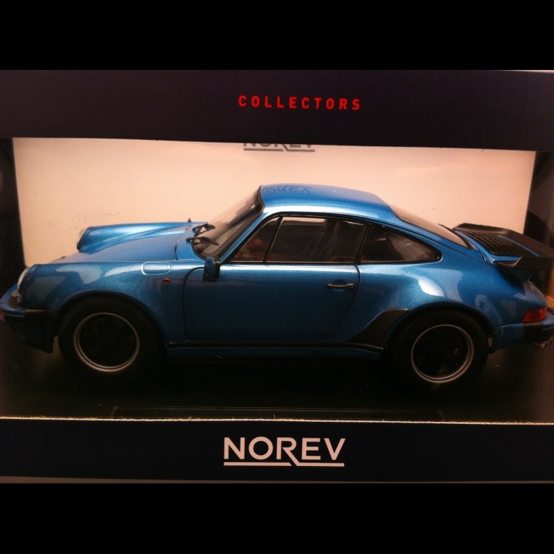 Porsche 911 Turbo 3.3 1977 blue 1/18 Norev 187539