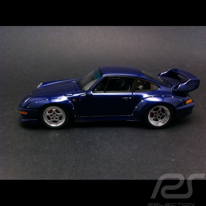 Porsche 911 type 993 GT2 1995 blue 1/43 Spark S4197