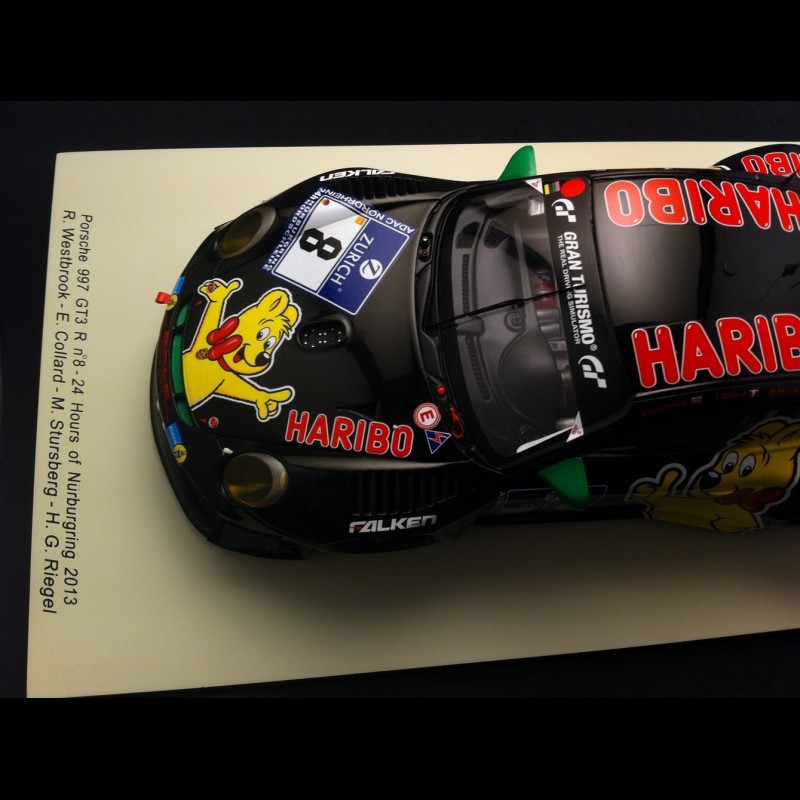 Porsche 997 GT3 R Nurburgring 2013 n° 8 Haribo 1/18 Spark 18SG008