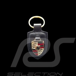 Porsche crest keyring black