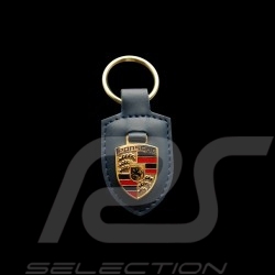 Porsche Schlüsselanhänger Wappen blau