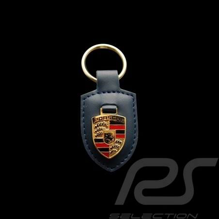 Porsche Schlüsselanhänger Wappen blau
