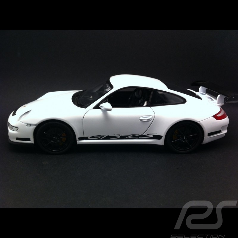 Porsche 911 Type 997 Gt3 Rs Weiss Schwarz 1 18 Welly 18015